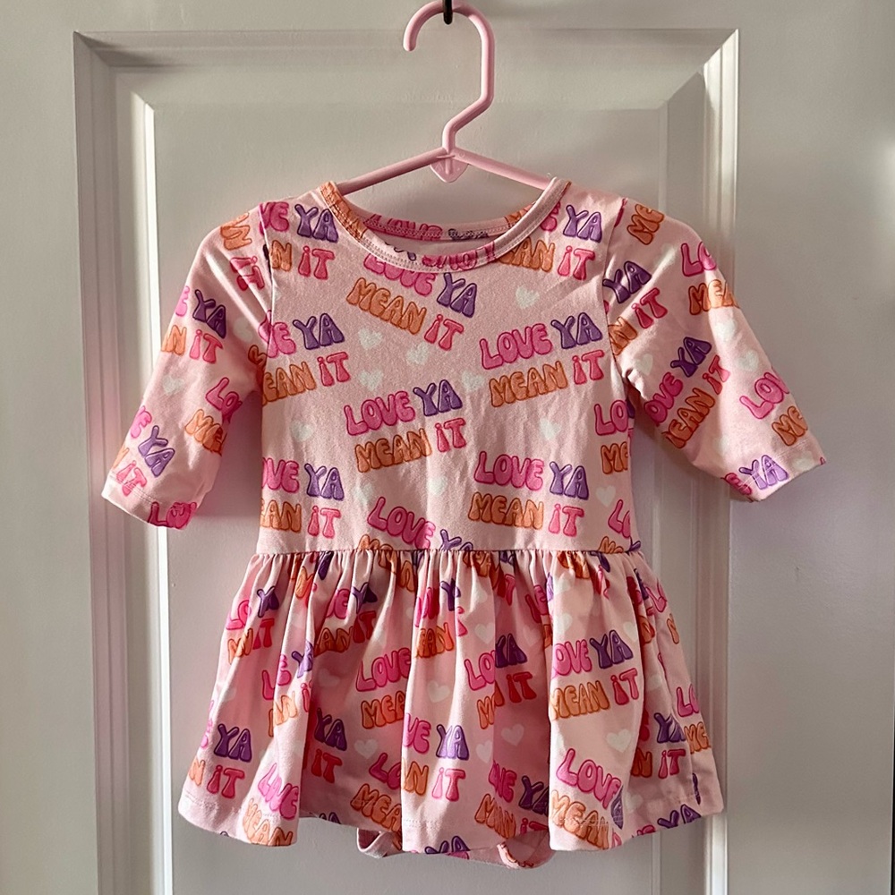 Mila & Rose Valentine theme skirted onesie